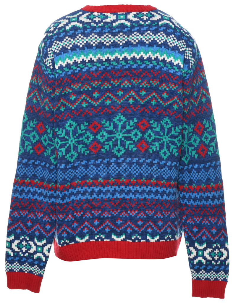 Nordic Knit Christmas Jumper - M