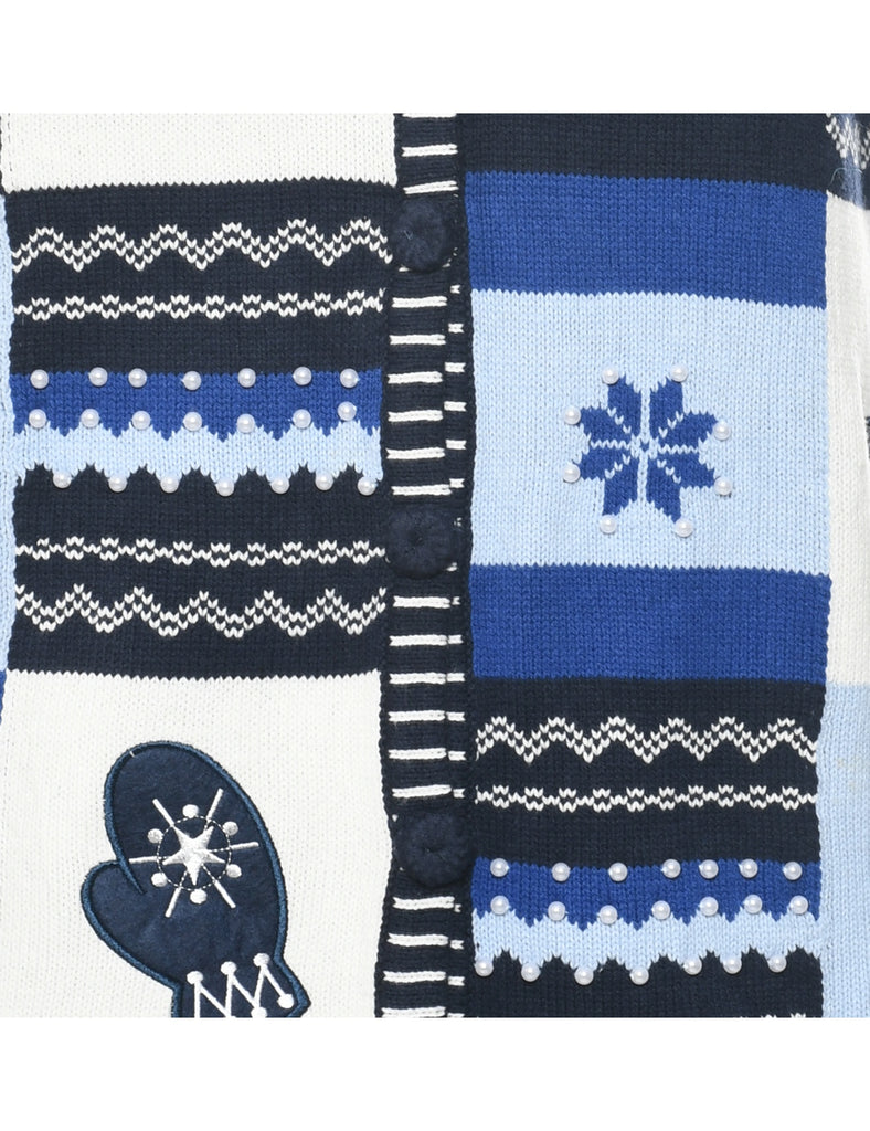 Nordic Knit Christmas Vest - L