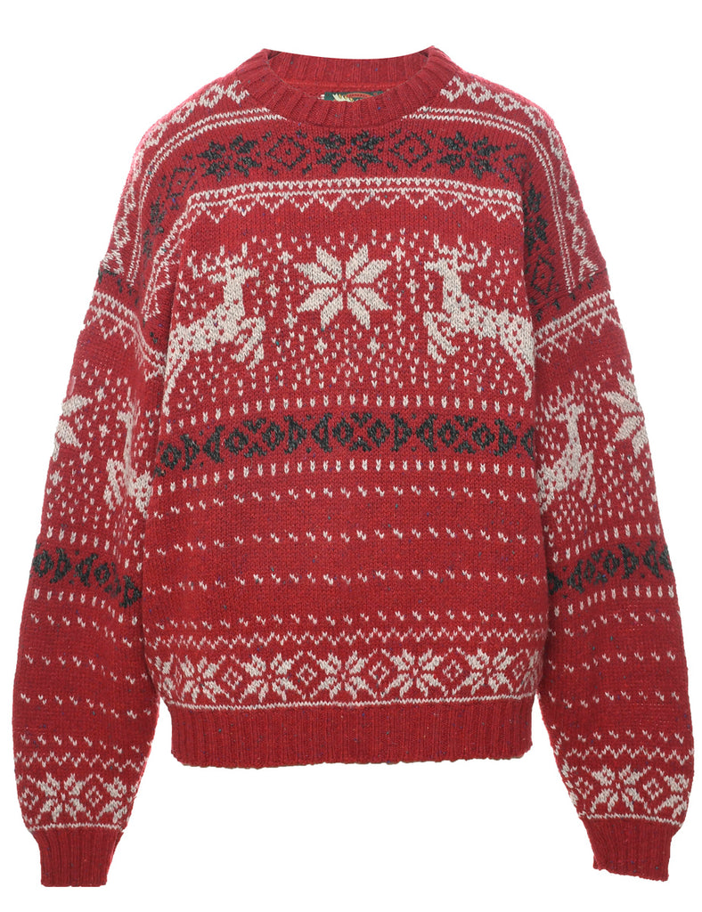 Nordic Red Jumper - XL