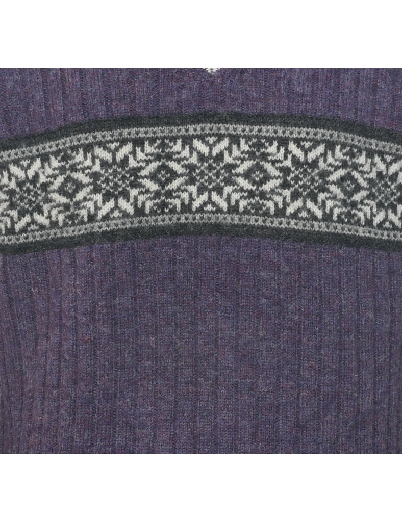 Nordic Wool Purple Jumper - L