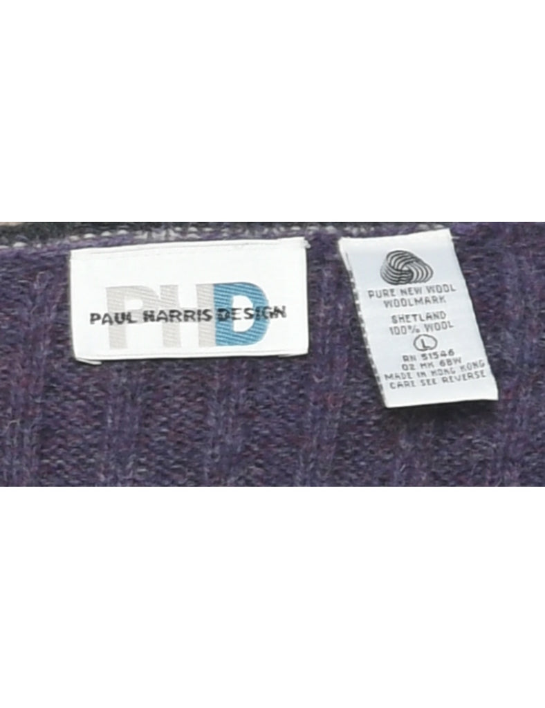 Nordic Wool Purple Jumper - L