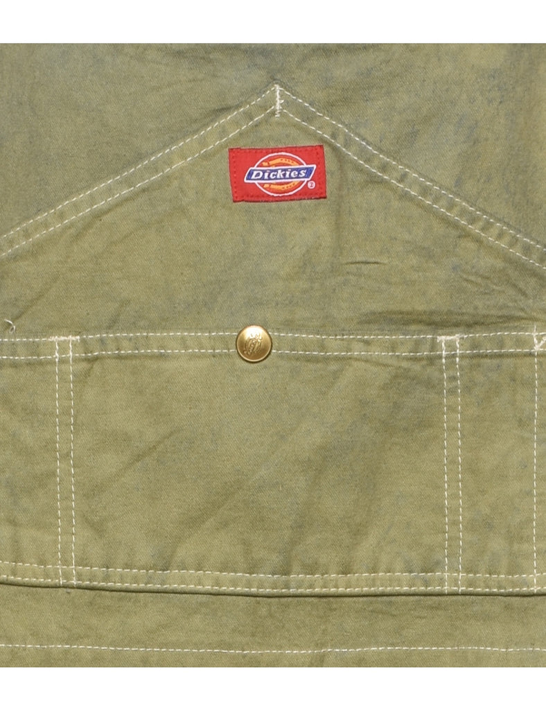 Olive Green Dickies Frayed Hem Dungarees - W42 L23