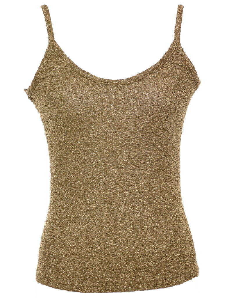 Olive Green Evening Top - M