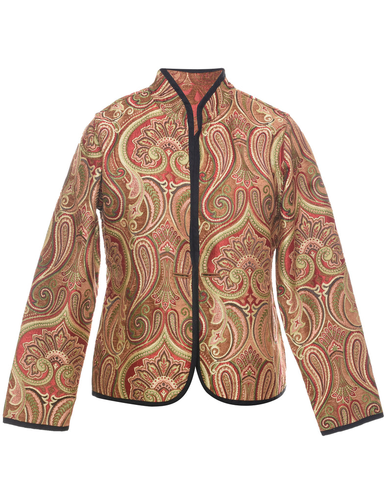 Paisley Pattern Tapestry Jacket - M