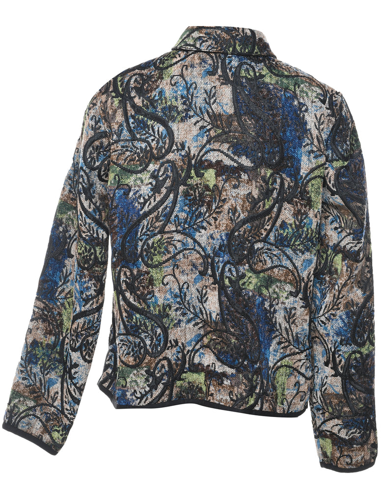 Paisley Pattern Tapestry Jacket - M