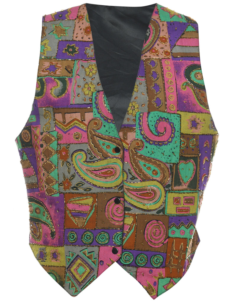 Paisley Pattern Waistcoat - L