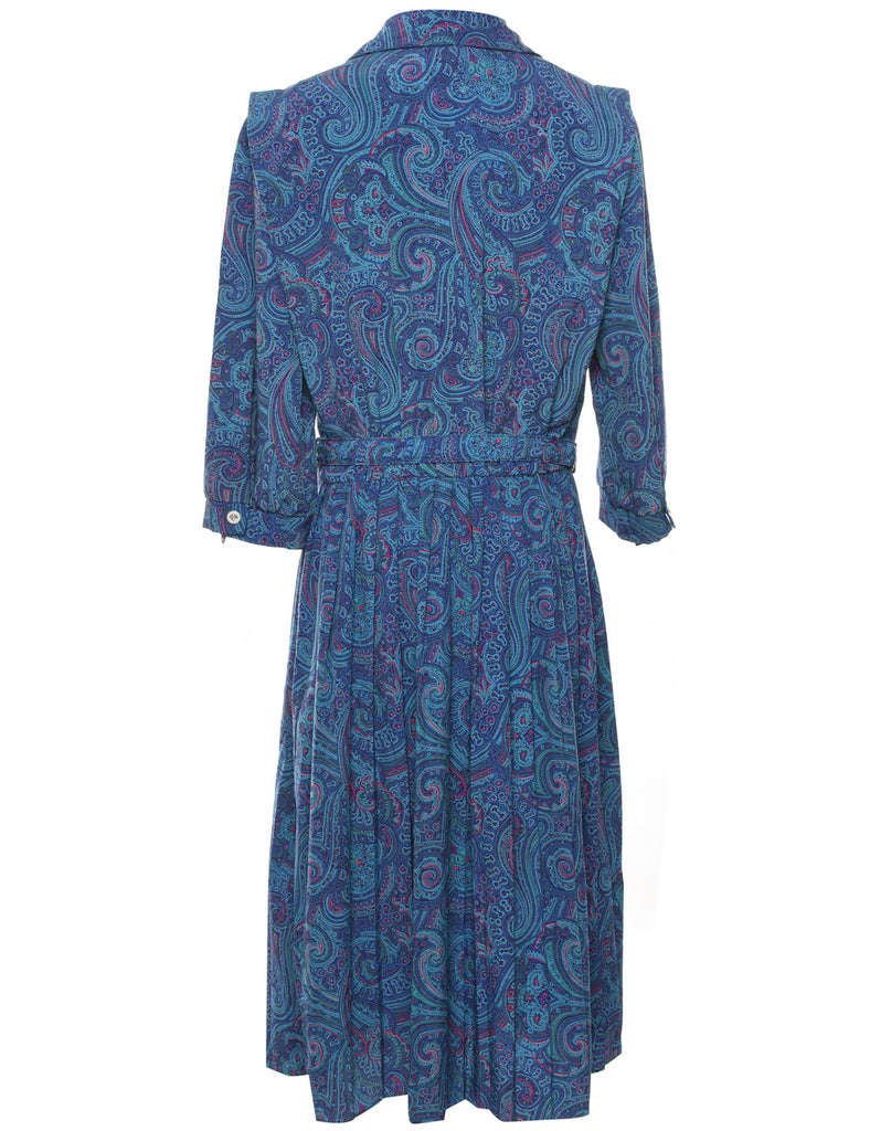 Paisley Print Shirt Dress - XL