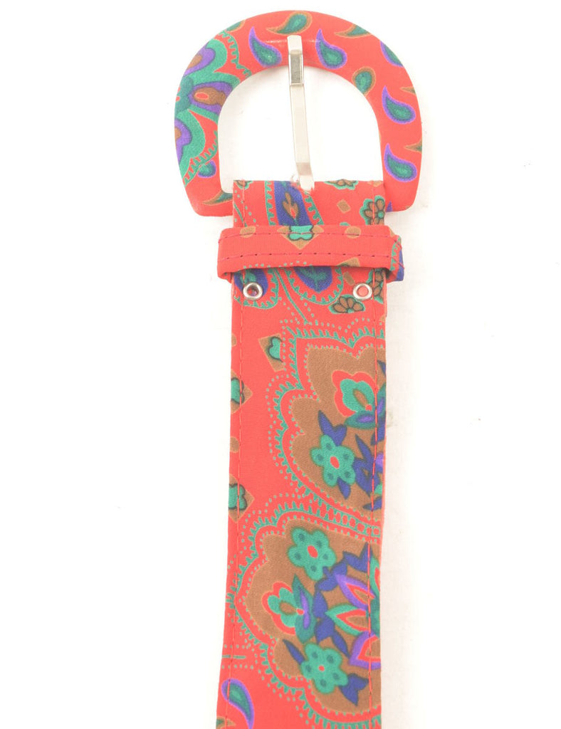 Paisley Print Waist Belt - M