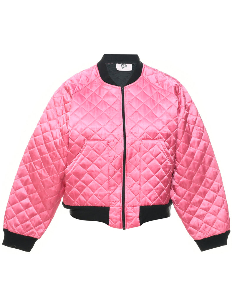 Pale Pink Bomber Jacket - M