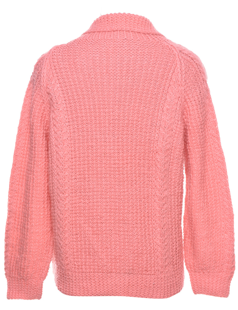 Pale Pink Cardigan - M