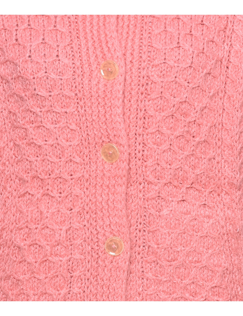 Pale Pink Cardigan - M