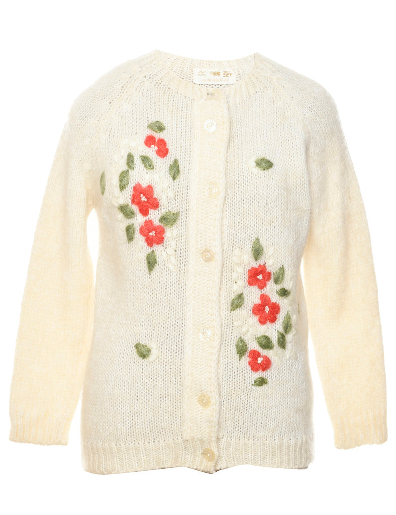 Pale Yellow Cardigan - M