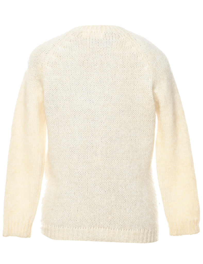 Pale Yellow Cardigan - M