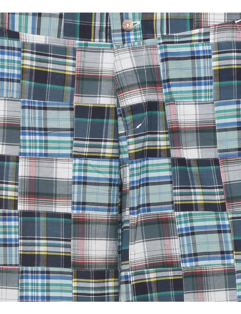 Patchwork Checked Trousers - W34 L32