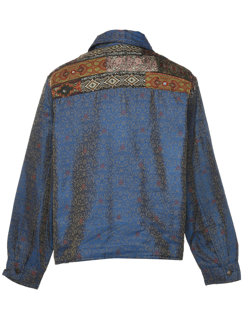 Patchwork Metallic Multi-Colour Tapestry Jacket - L