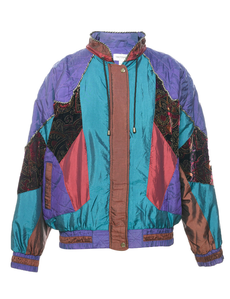 Patchwork Ski Jacket - L