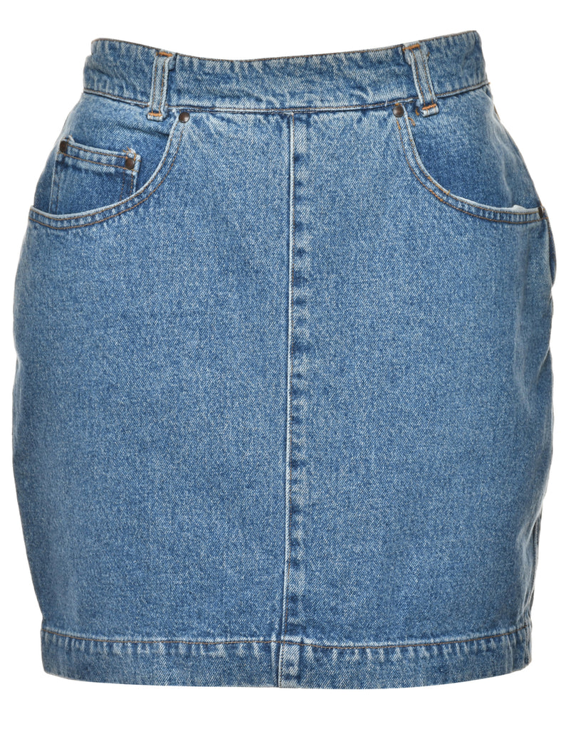 Pencil Shape Denim Skirt - M