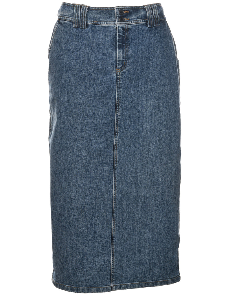 Pencil Shape Denim Skirt - M