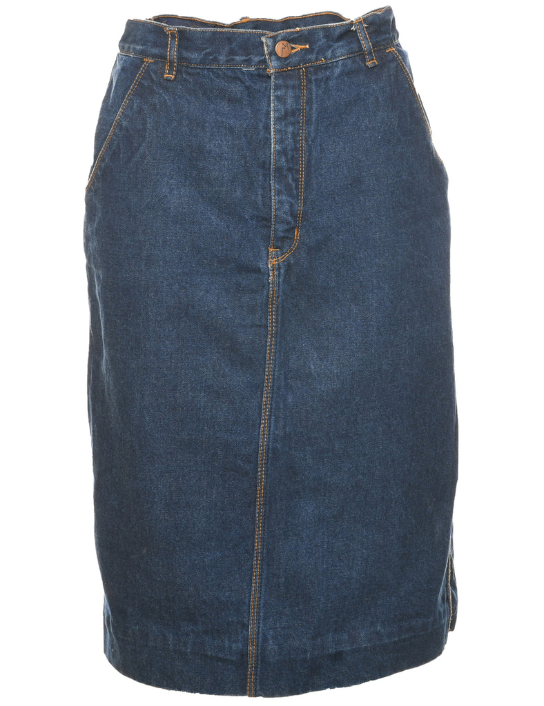 Pencil Shape Denim Skirt - S