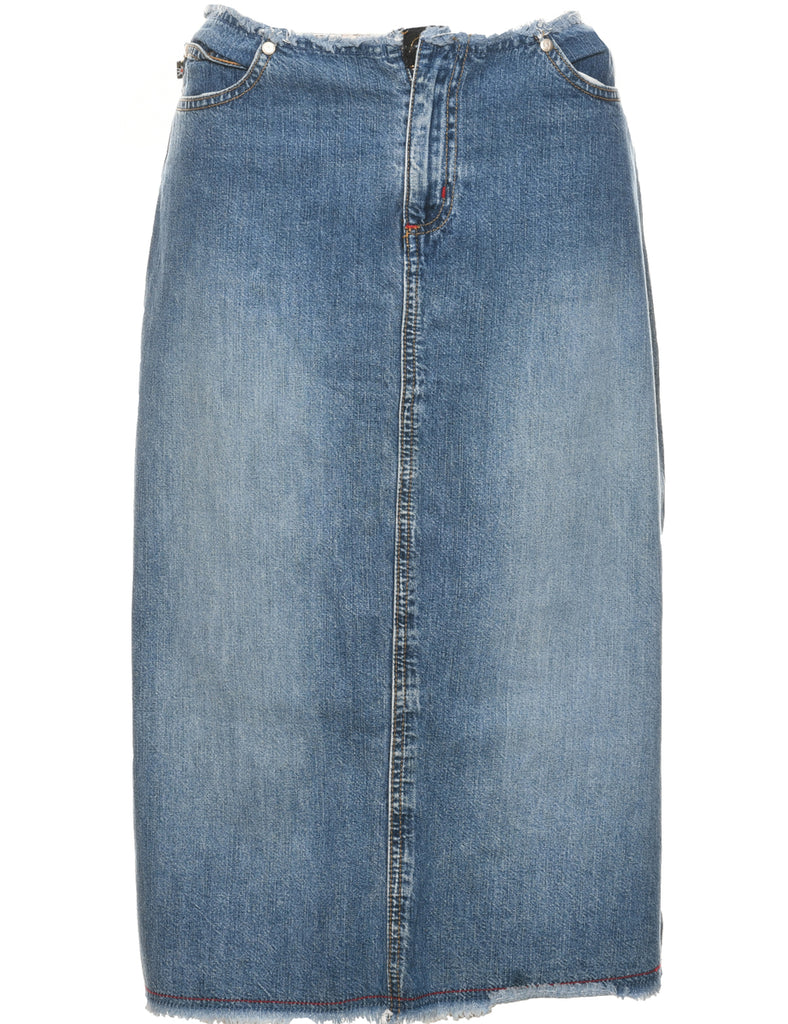 Pencil Shape Denim Skirt - M