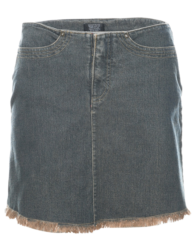 Pencil Shape Denim Skirt - S