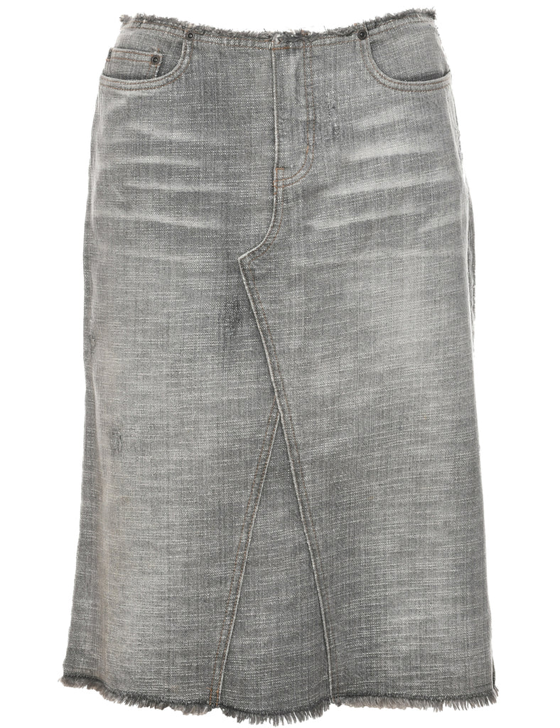 Pencil Shape Denim Skirt - M