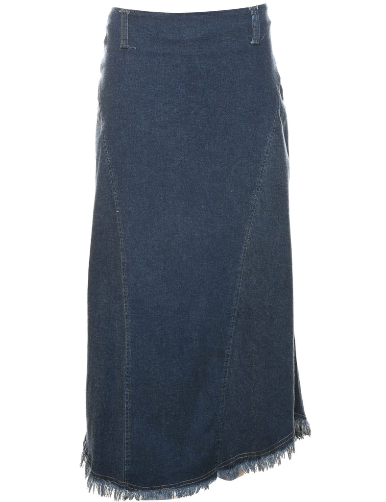 Pencil Shape Denim Skirt - M