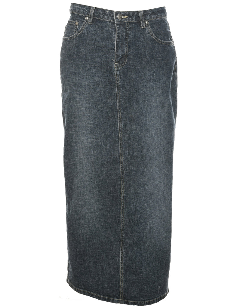 Pencil Shape Denim Skirt - M