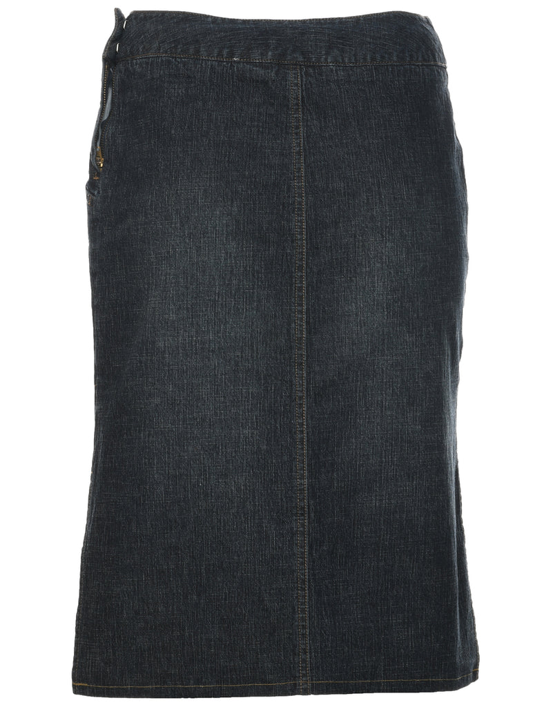 Pencil Shape Denim Skirt - M