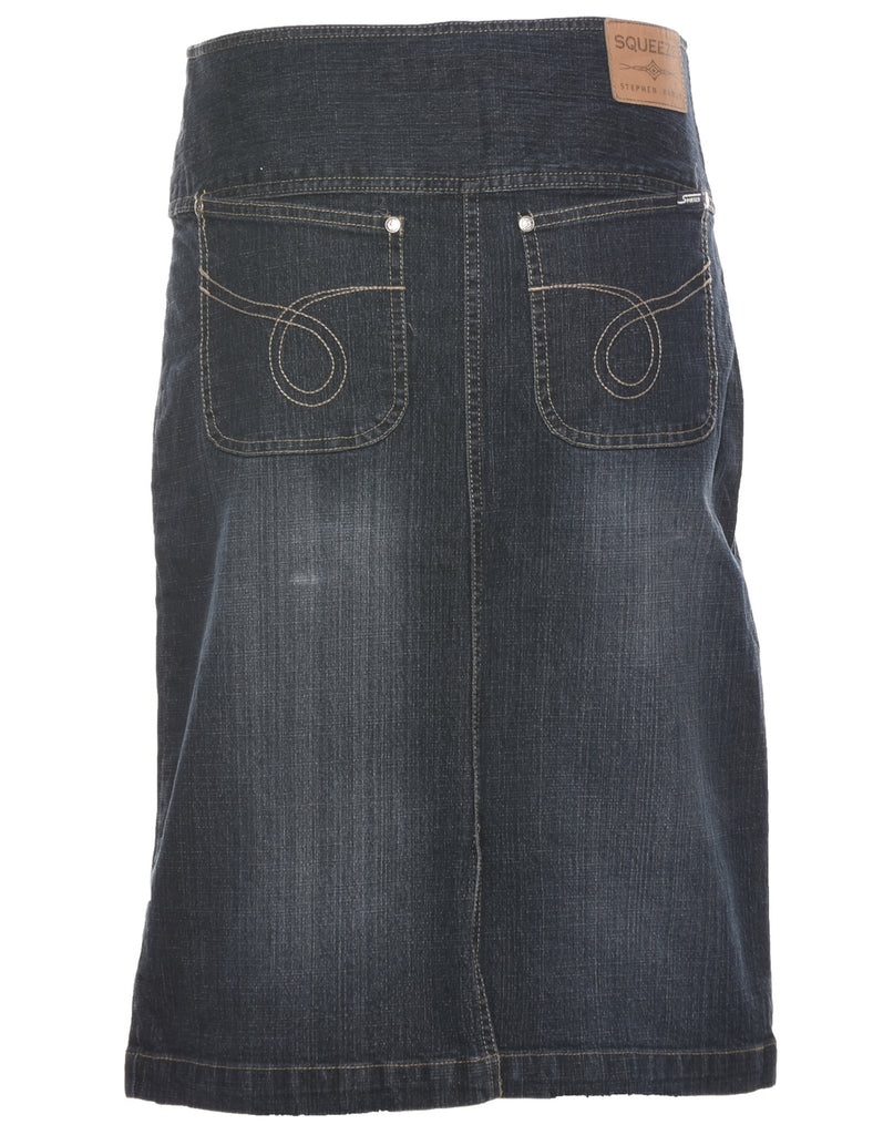 Pencil Shape Denim Skirt - M