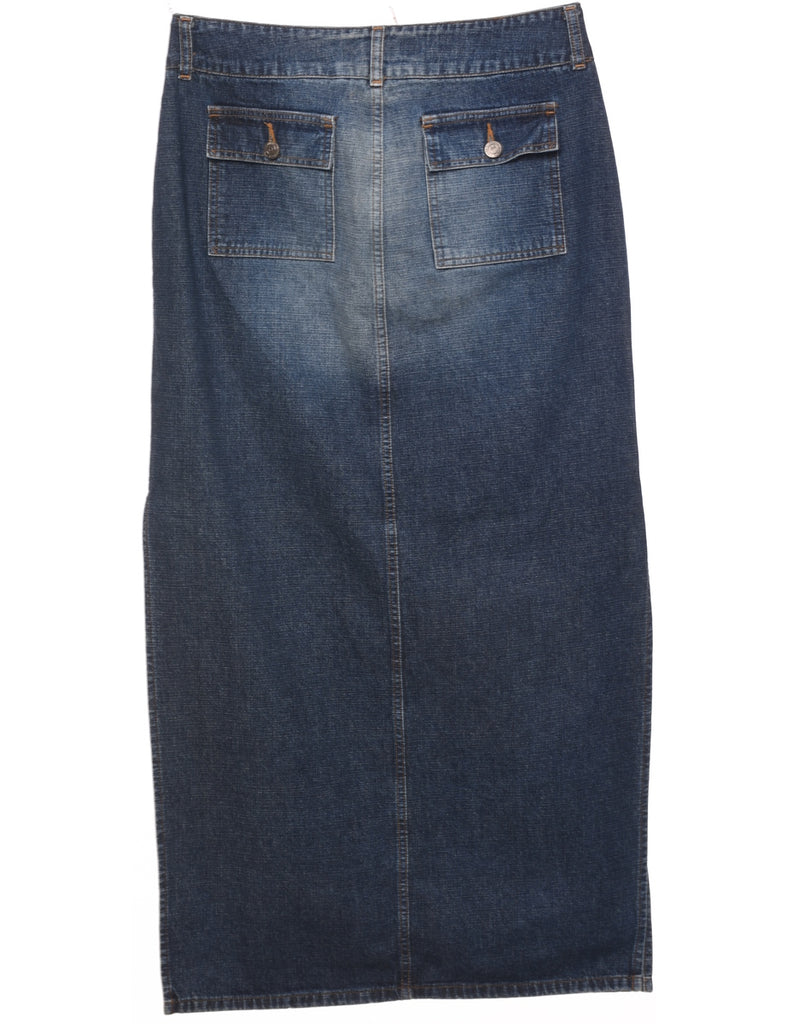 Pencil Shape Denim Skirt - L