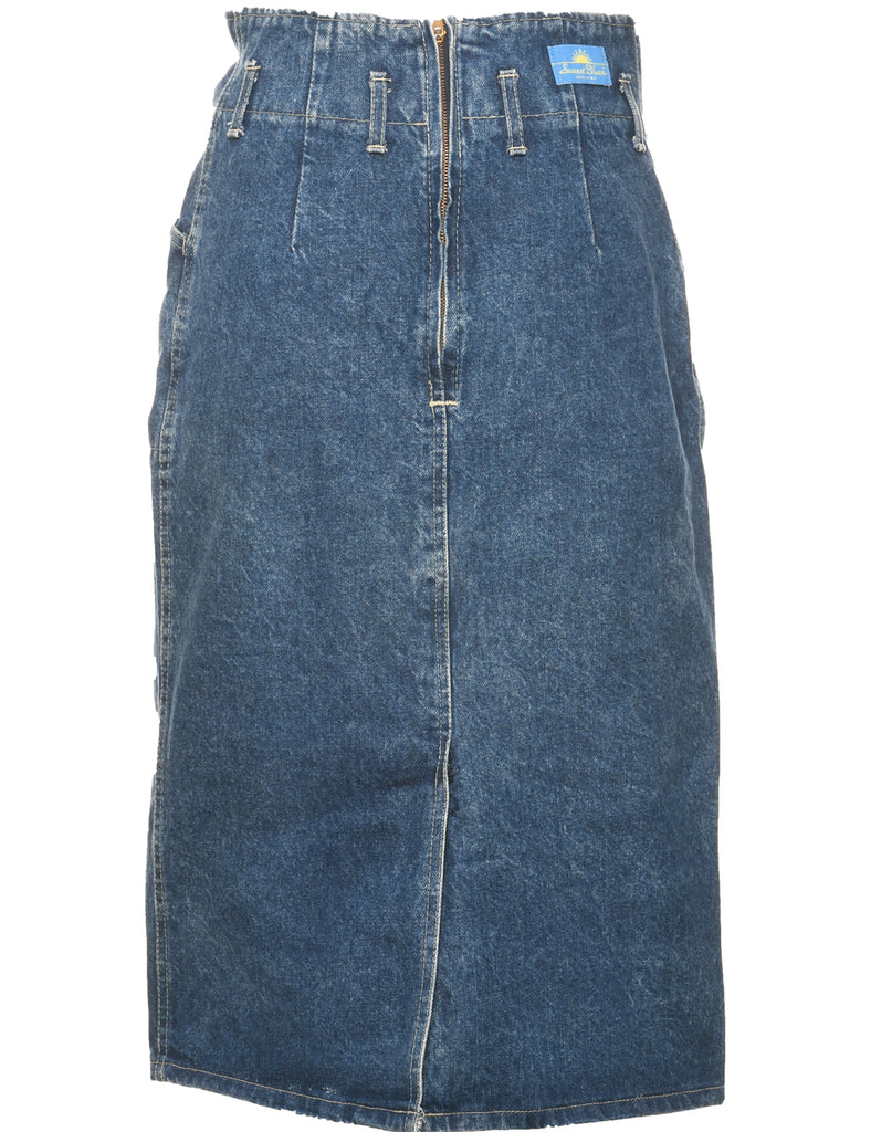 Pencil Shape Denim Skirt - S