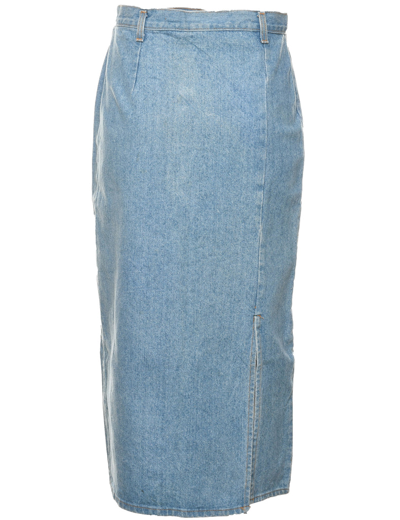 Pencil Shape Denim Skirt - M