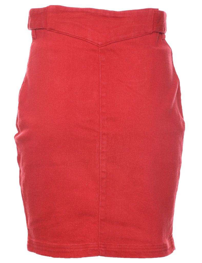 Pencil Shape Denim Skirt - S