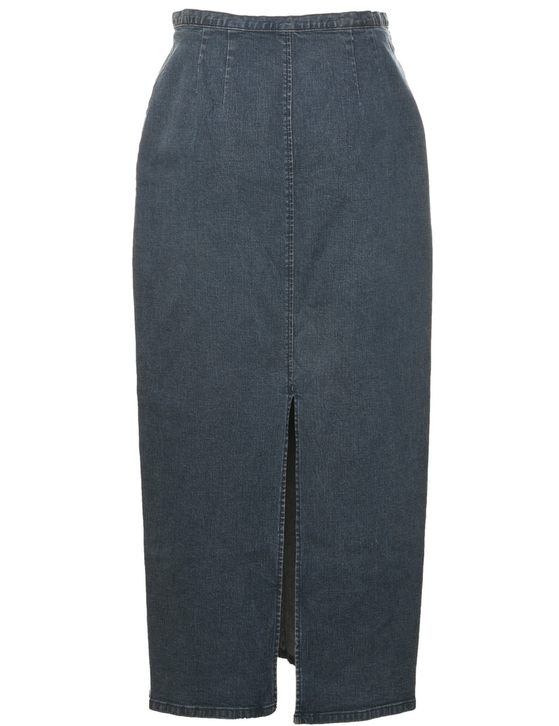 Pencil Shape Denim Skirt - L