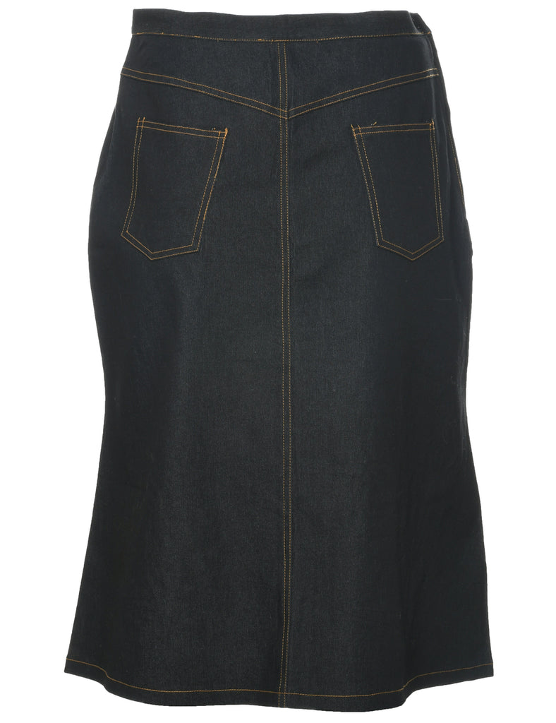 Pencil Shape Denim Skirt - M