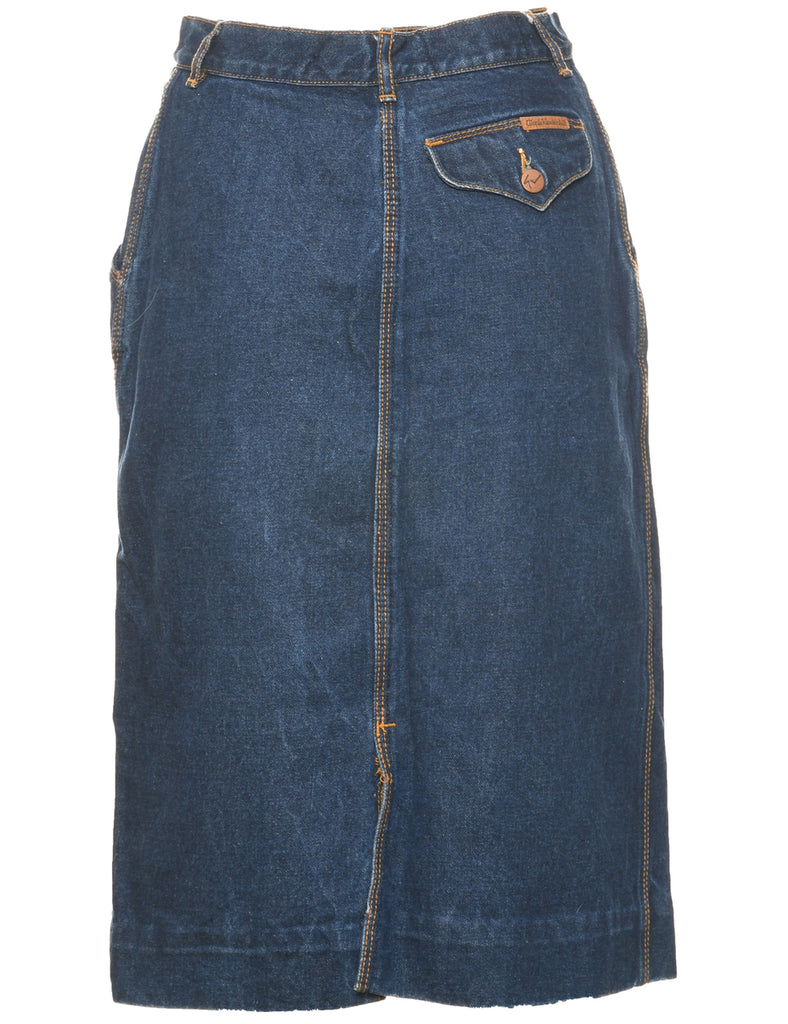 Pencil Shape Denim Skirt - S