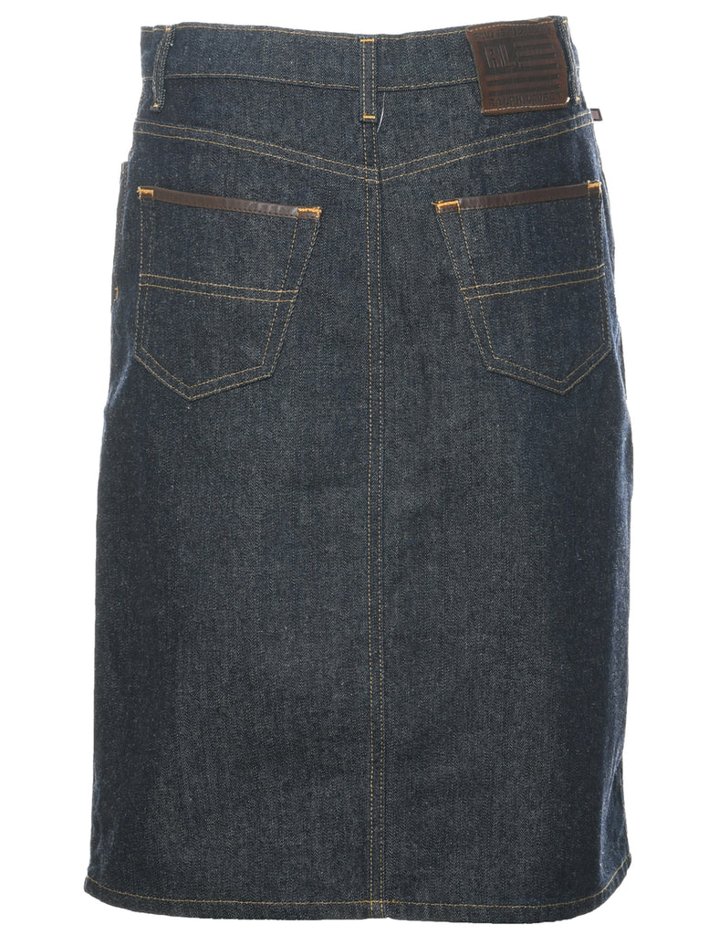 Pencil Shape Denim Skirt - L