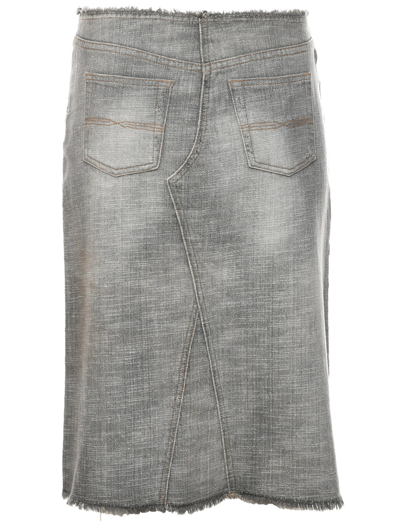 Pencil Shape Denim Skirt - M