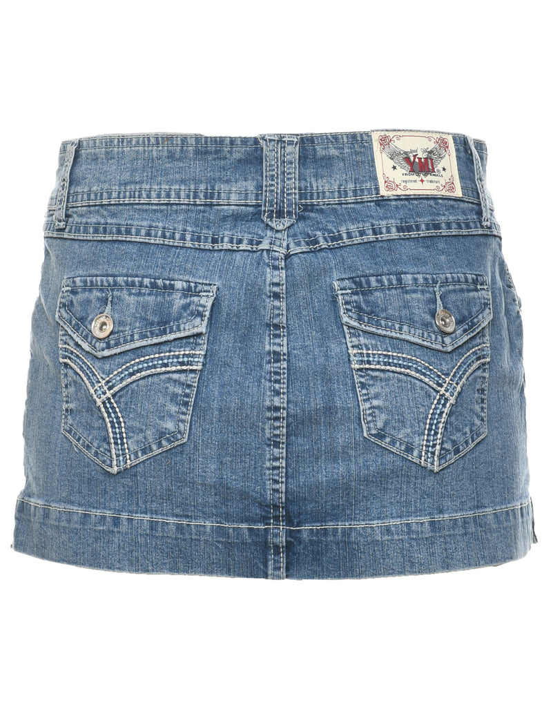 Pencil Shape Denim Skirt - S