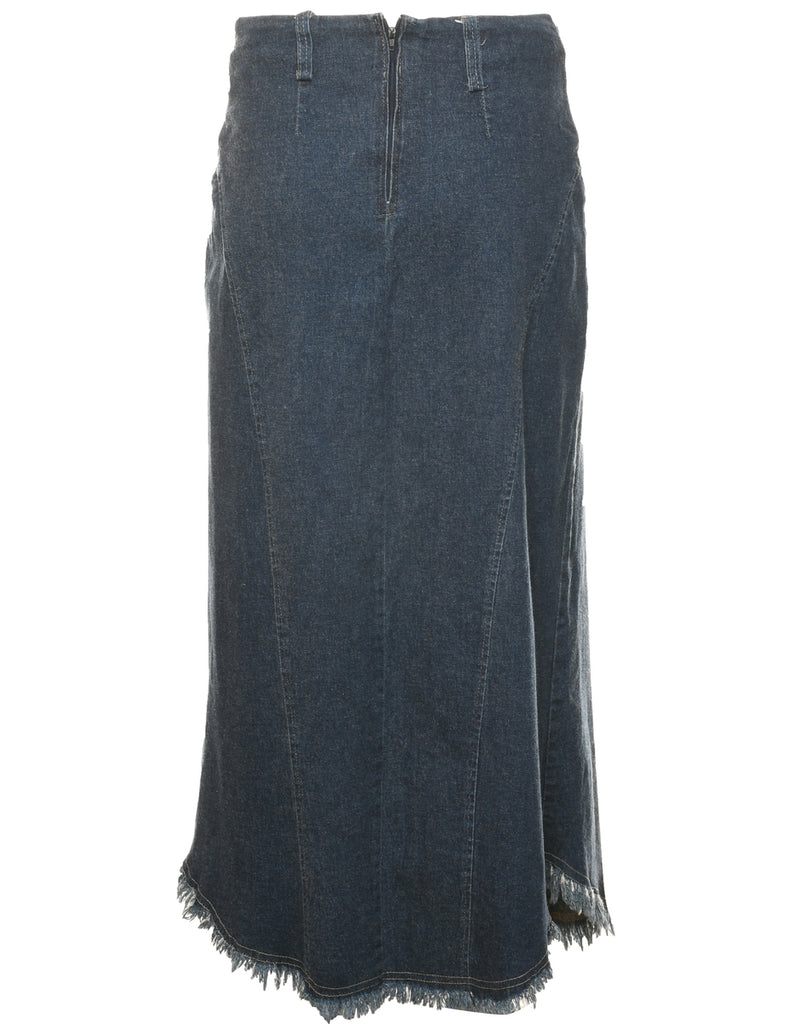 Pencil Shape Denim Skirt - M