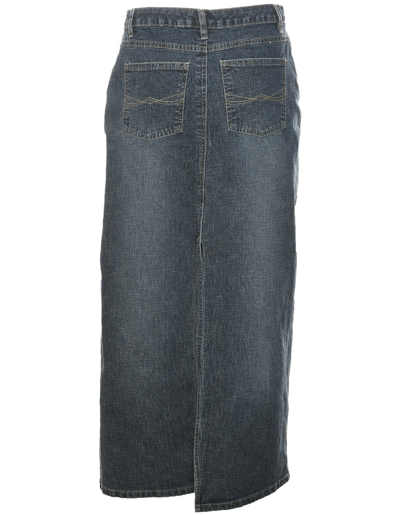 Pencil Shape Denim Skirt - M