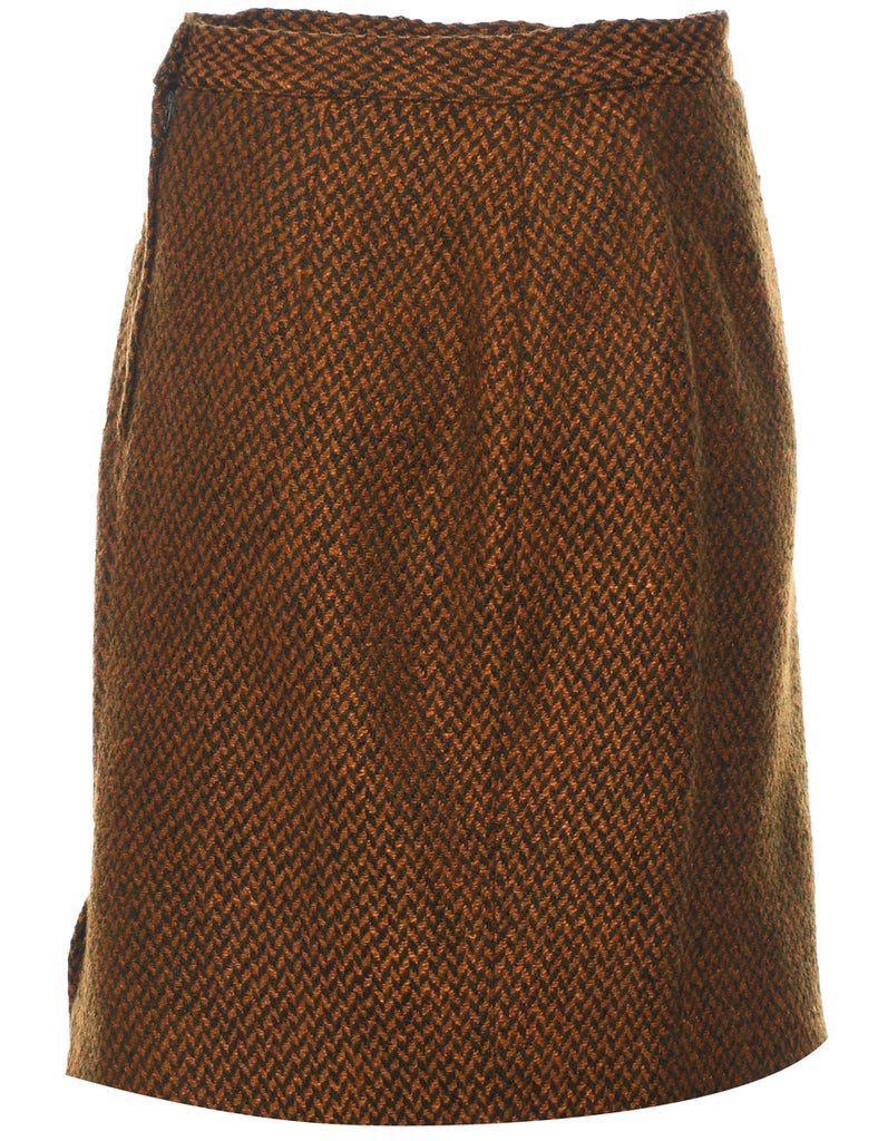 Pencil Shape Midi Skirt - M