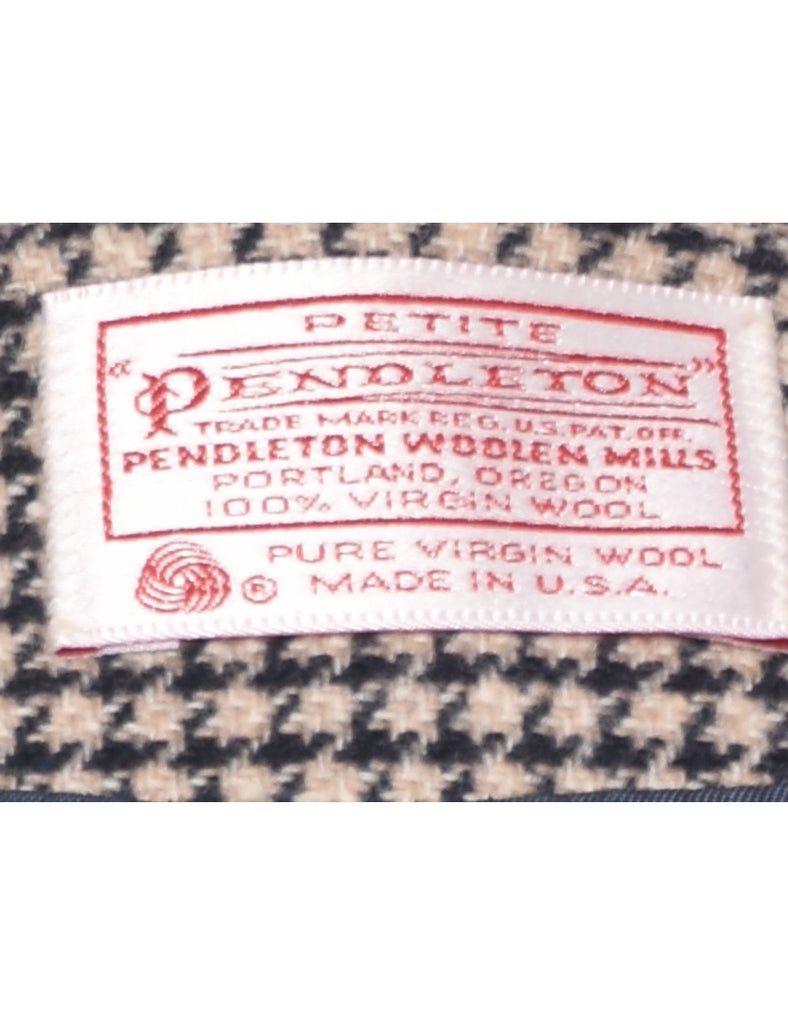 Pendleton Dogtooth Wool Jacket - M