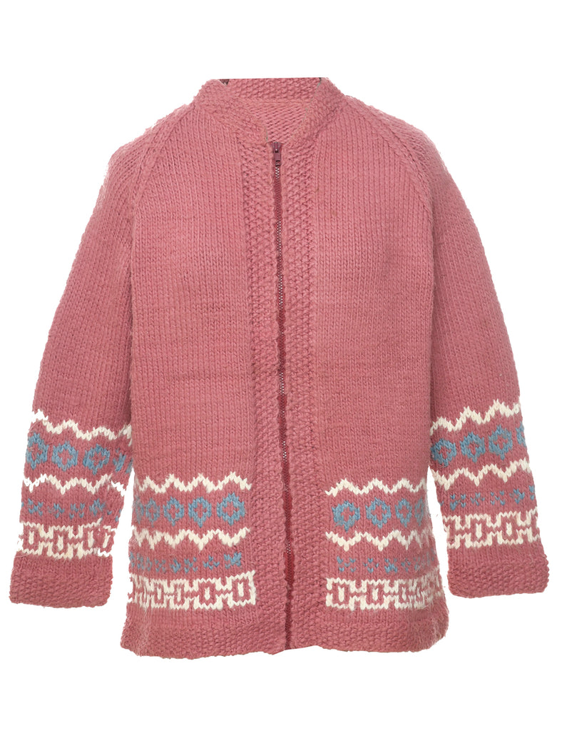 Pink Cardigan - M