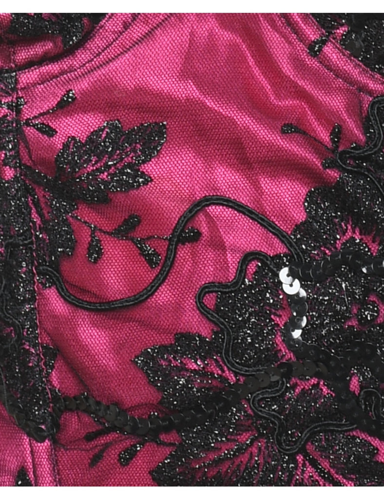 Pink Lace Bustier - S