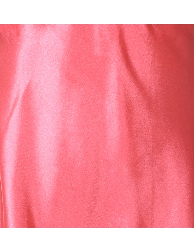 Pink Shiny Slip Dress - M