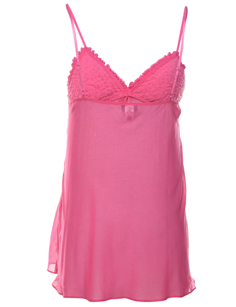 Pink Y2K Ruffled Babydoll - S