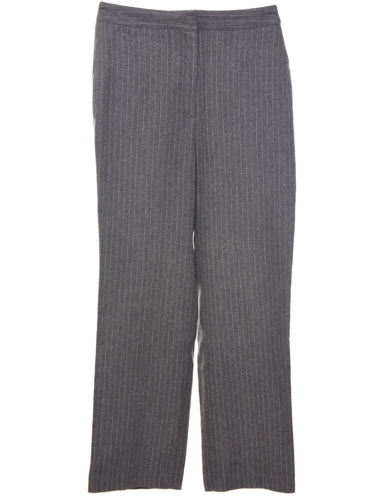 Pinstriped Grey Trousers - W31 L29