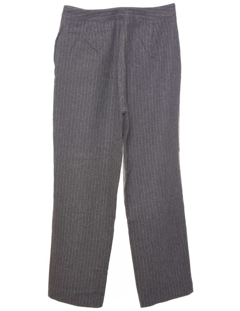 Pinstriped Grey Trousers - W31 L29